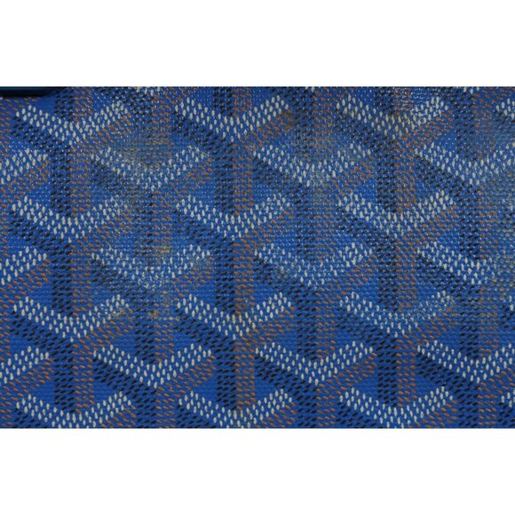 Goyard Victoria GM Blue Crossbody Travel Tote Duffle 55 Weekend Carry On Bag - Picture 12 of 16